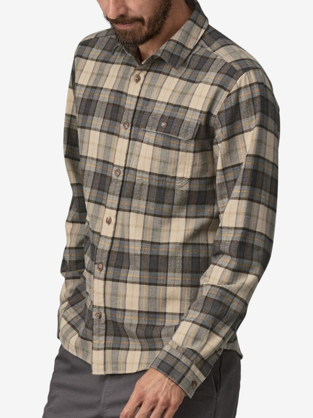 Patagonia Fjord Flannel Shirt Organic Cotton Plaid Gorpcore Outdoor Large